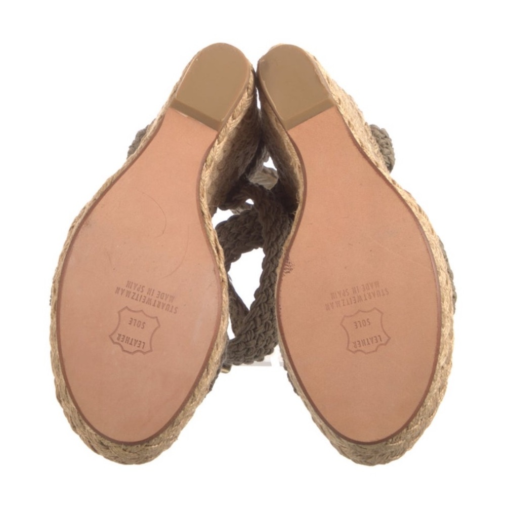 Stuart Weitzman Platform Espadrilles Sandals Size… - image 4